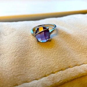 Purple amethyst ring size 8